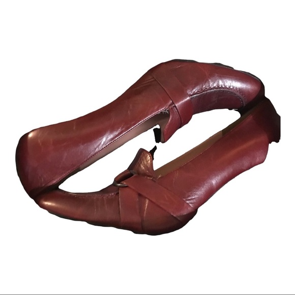Enzo‎ angiolini dark red supremely comfortable classic loafer pump heels size 10 - Picture 2 of 9